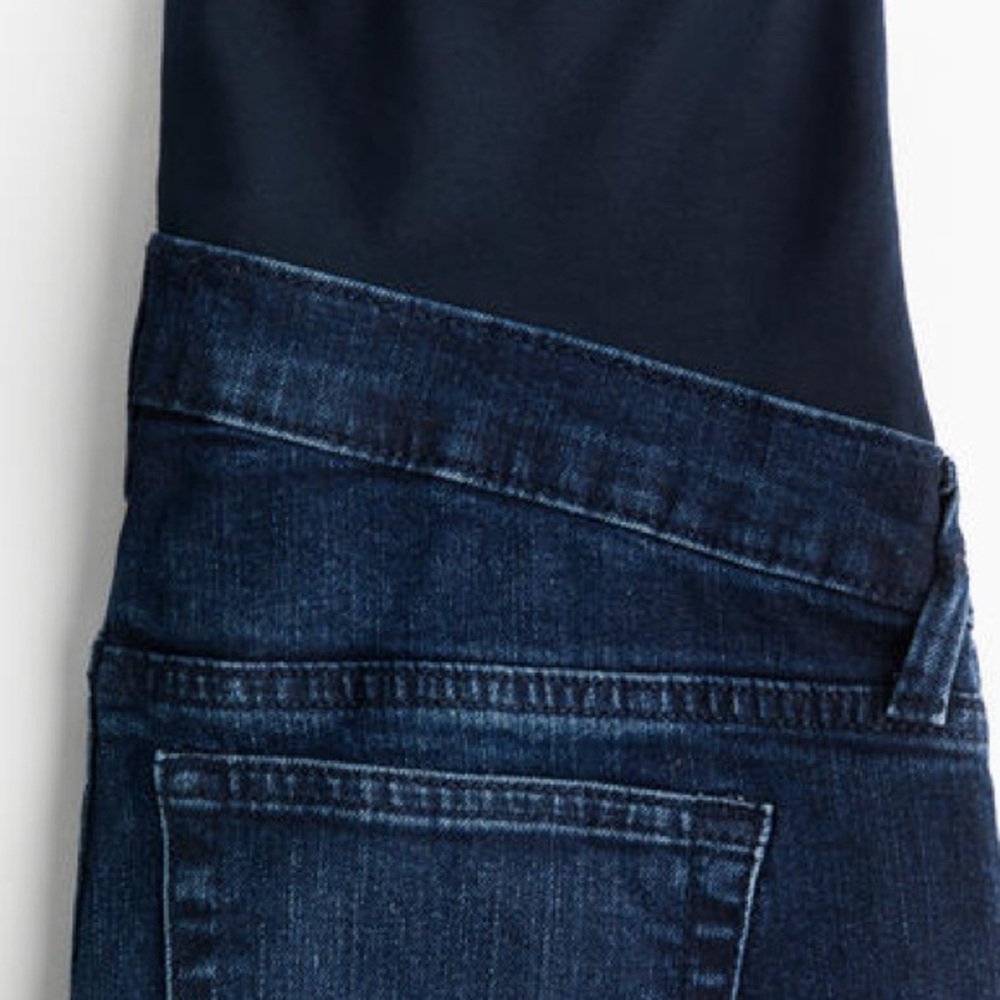 H&M Women's Mama Flared Jeans Dark Denim Blue